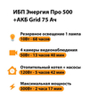 ИБП для котла Энергия Про 500 + Аккумулятор Grid 75 Ah 12 v (300Вт - 137мин) - ИБП и АКБ - ИБП для котлов - Магазин сварочных аппаратов, сварочных инверторов, мотопомп, двигателей для мотоблоков ПроЭлектроТок
